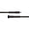 HD-Schlauch schwarz 1SC-08 - 15m - 3/8" AGR x M22x1.5 HV flach - 2x GKS - 250 Bar