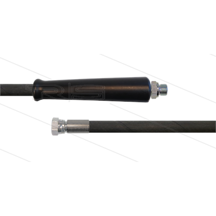 HD-Schlauch schwarz 1SC-10 - 15m - 3/8" AGR x 3/8" DKR - 1x GKS - 250 Bar