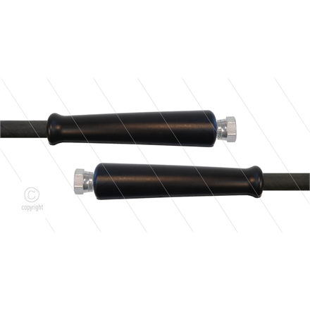 HD-Schlauch schwarz 1SC-10 - 20m - 2 x 3/8" DKR - 2x GKS - 250 Bar
