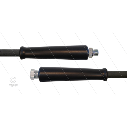 HD-Schlauch schwarz 1SC-10 - 30m - 3/8" AGR x 3/8" DKR - 2x GKS - 250 Bar