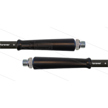 HD-Schlauch schwarz 1SCX-12 - Forever - 10m - 2x 3/8" AGR - 2x GKS - 170 Bar