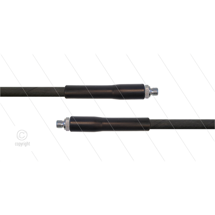 HD-Schlauch schwarz 1SN-06 - 15m - 2x 3/8" AGR - 2x GKS - 250 Bar