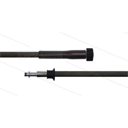HD-Schlauch schwarz 1SN-06- 15m - M22x1,5 HV flach x Ø10mm Stecknippel - 1x GKS - 250 Bar