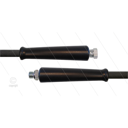 HD-Schlauch schwarz 1SN-10 - 10m - 3/8" DKR x 3/8" AGR - 2x GKS - 210 Bar