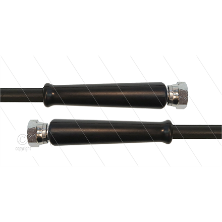 HD-Schlauch schwarz 1SN-10 - 8,0m - 2 x 3/8" DKR - 2x GKS - 210 Bar