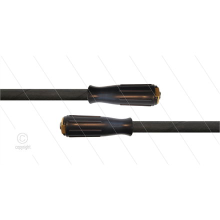 HD-Schlauch schwarz 1SN Plus-08 - 10m - 2x M22x1,5 HV Lang -