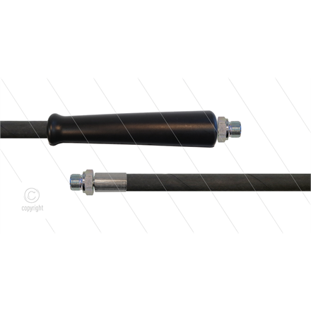 HD-Schlauch schwarz 1SN Plus-08 - 15m - 2x 3/8" AGR - 1x GKS - 315 Bar