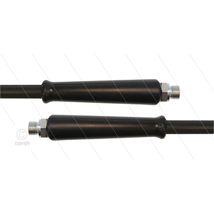 HD-Schlauch schwarz 1SN Plus-08 - 15m - 2x 3/8" AGR - 2x GKS - 315 Bar