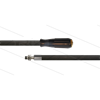 HD-Schlauch schwarz 1SN Plus-08 - 20m - M22x1,5 HV Lang x Stecknippel VA Ø11mm mit Lager