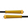 HD-Schlauch schwarz 1SN Plus-08 - 50m - 2x M22x1,5 HV gelb flach - 2x GKS gelb - 315 Bar