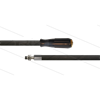 HD-Schlauch schwarz 1SN Plus-08 - 50m - M22x1,5 HV Lang x Stecknippel VA Ø11mm mit Lager