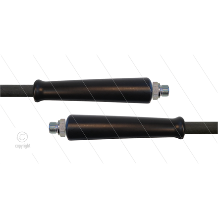 HD-Schlauch schwarz 2SC-08 - 10m - 2x 3/8" AGR - 2x GKS - 40