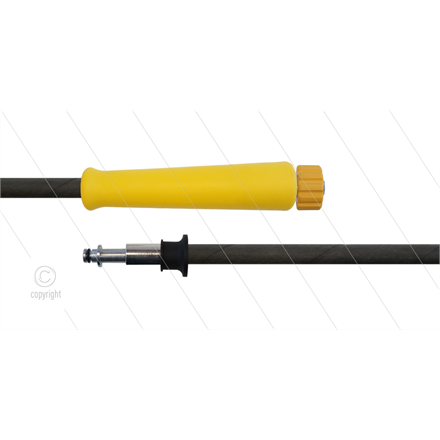 HD-Schlauch schwarz 2SC-08 -20m - M22 HV gelb x Ø11mm Steckn