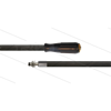 HD-Schlauch schwarz 2SC-08 - 20m - M22x1,5 HV Lang x Stecknippel VA Ø11mm