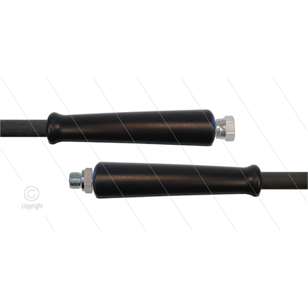 HD-Schlauch schwarz 2SC-10 - 15m - 3/8" DKR x 3/8" AGR - 2x GKS - 400 Bar