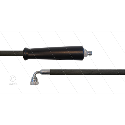 HD-Schlauch schwarz 2SC-10 - 40m - 3/8" DKR 90° Winkel x 3/8