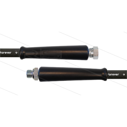 HD-Schlauch schwarz 2SCX-12 - Forever - 15m - 3/8" DKR x 3/8" AGR - 2x GKS - 400 Bar