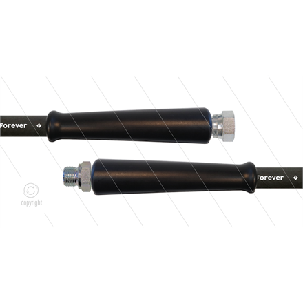 HD-Schlauch schwarz 2SCX-12 - Forever - 20m - 1/2" DKR x 3/8" AGR - 2x GKS - 400 Bar