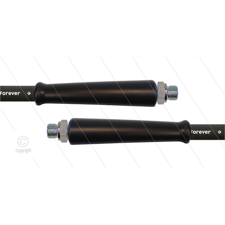 HD-Schlauch schwarz 2SCX-12 - Forever - 20m - 2x 3/8" AGR - 2x GKS - 400 Bar