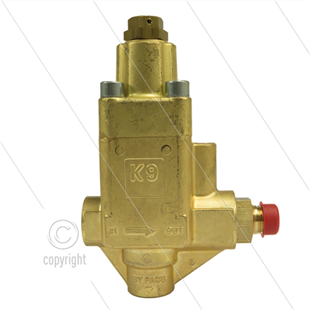 K9.0 - Druckregelventil - 400 Bar - 15 bis 50 l/min - max 60°C - Eingang: 1/2" IG - Ausgan