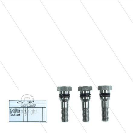 Kit 107 - Satz Plungerschrauben + Dichtungen (3x) - Serie 47 - W928