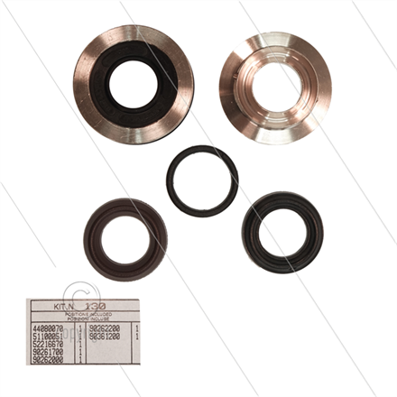 Kit 130 - kompletter Dichtsatz Ø15mm für 1 Plunger - Serie 44