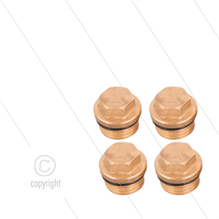 Kit 133 - Satz Ventilstopfen + O-Ringe (4x) - M18x1.5x10 - Serie Greenjet + Cleanmatic