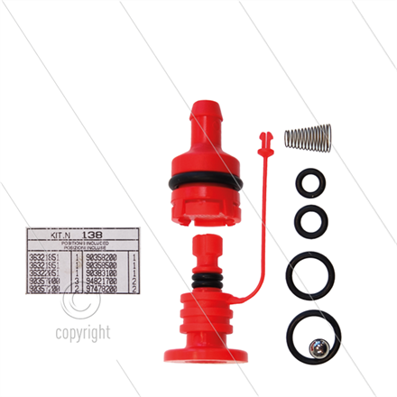 Kit 138 - Reparatursatz automatische Druckregler KR