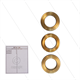 Kit 139 - Satz Messing Ringe + O-Ringe Ø18mm (3x) - Serie 51