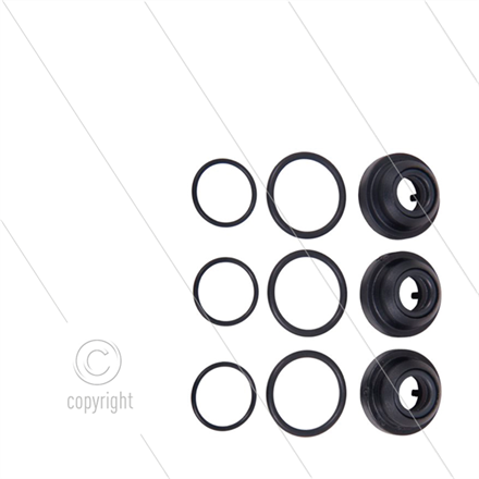 Kit 146 - Manschettensatz Ø12mm für 3 Plunger - Serie Greenjet - Cleanmatic - Bluetime