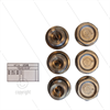 Kit 158 - Satz Ventilstopfen + O-Ringe (6x) - vernickelt - M24x1,5x17 - Serie 44 + 63 HTS