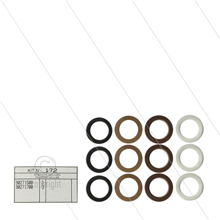Kit 172 - Satz Hochdruck- und Niederdruckdichtungen Ø22mm (3