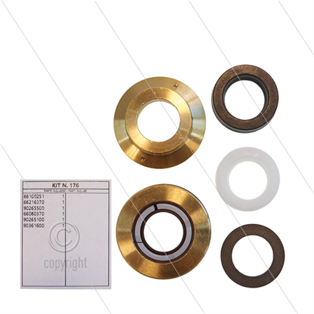 Kit 176 - kompletter Dichtsatz Ø18mm für 1 Plunger - Serie 6