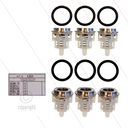 Kit 192 - Ventilsatz (6x) - Serie 47 + 63 + SS