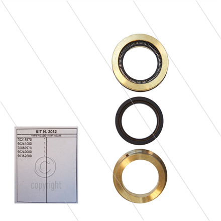 Kit 2032 - kompletter Dichtsatz Ø36mm für 1 Plunger - Serie 70(V)HT