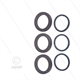 Kit 2033 - Manschettensatz Ø40mm für 3 Plungers - Serie 71(V)HT + 71SS