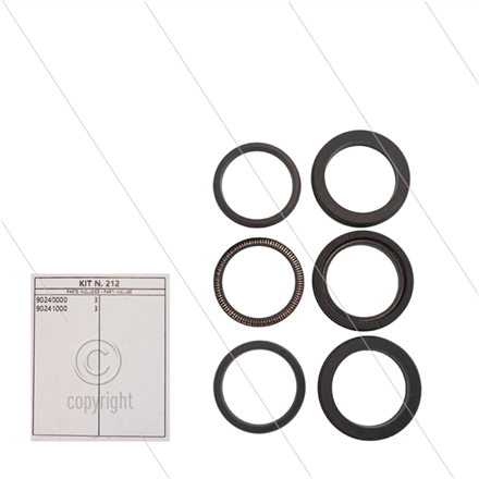 Kit 212 - Manschettensatz Ø36mm für 3 Plunger - Serie 69 +