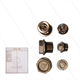 Kit 292 - Satz Ventilstopfen + O-Ringe (6x) - Messing vernickelt - Serie 59 + C2W + C3W