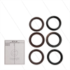 Kit 38 - Satz Hochdruck- und Niederdruckdichtungen Ø36mm (3x) - Serie 69 + 75