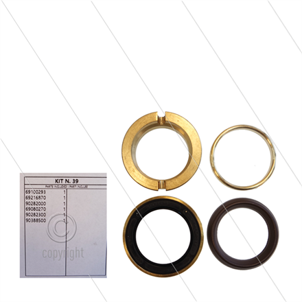 Kit 39 - kompletter Dichtsatz Ø36mm für 1 Plunger - Serie 69 + 75