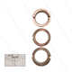 Kit 42 - Satz Messing Zwischenringe Ø36mm (3x) - Serie 69 + 75