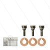 Kit 6 - Satz Plungerschrauben + Dichtungen (3x) - Serie 47 + 48 + 50
