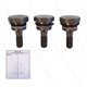 Kit 74 - Satz Plungerschrauben + Dichtungen (3x) - Serie 69 - W4 - T33 - T44 - T55