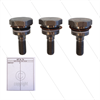 Kit 74 - Satz Plungerschrauben + Dichtungen (3x) - Serie 69 - W4 - T33 - T44 - T55