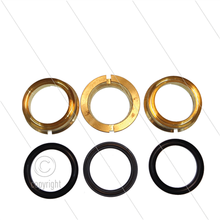 Kit 81 - Satz Messing Zwischenringe + Restop-Ringen Ø45mm (3