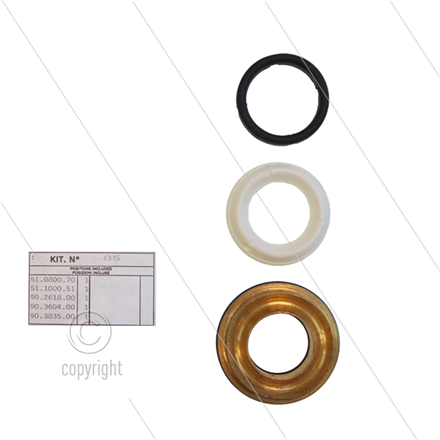 Kit 85 - kompletter Dichtsatz Ø15mm für 1 Plunger