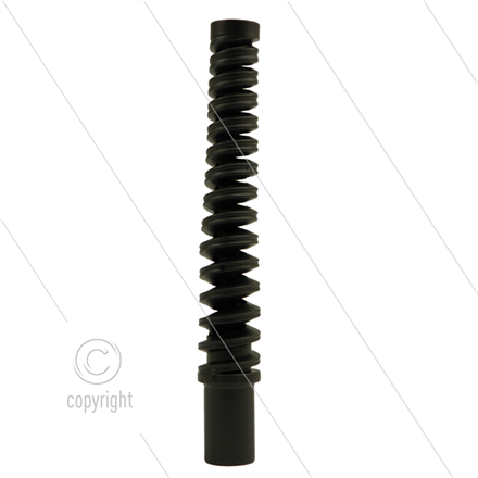 Knickschutz Spirale - 1/4" - schwarz - Geeignet für 1/4" Sch