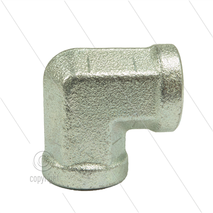 Knie - staal - 2 x 1/4" bi - BSP