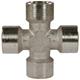Kreuzstück 1/4"IG Messing vernickelt 150 bar Länge: 51 mm Höhe: 51 mm