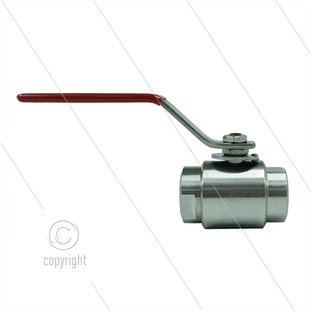 Kugelhahn 1/2" - Edelstahl 316 - 210 Bar - 2 x 1/2" IG